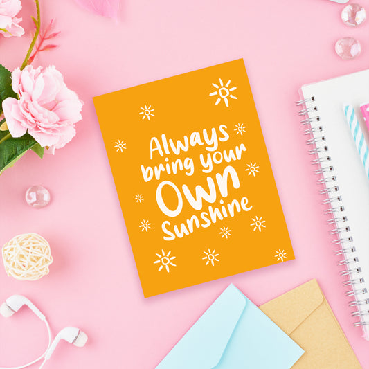 Sunshine - Journaling card