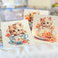 Sticker pack - Cats, Windows and florals