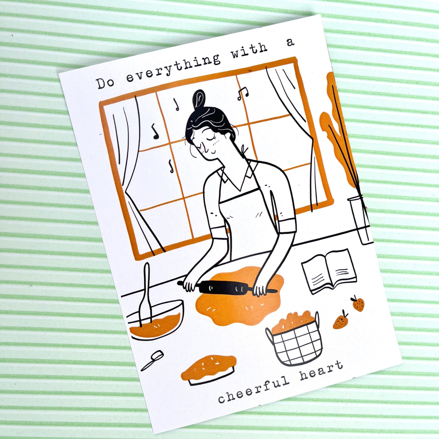 Women themed cards - printed elements