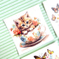 Sticker pack - Cats, Windows and florals