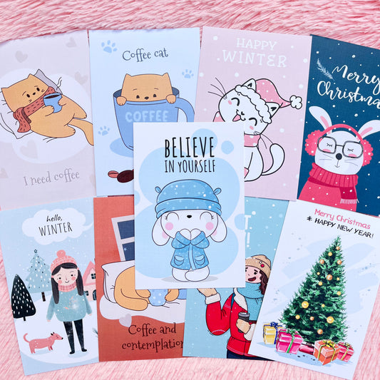 Winter Wishes Set of 9 cards