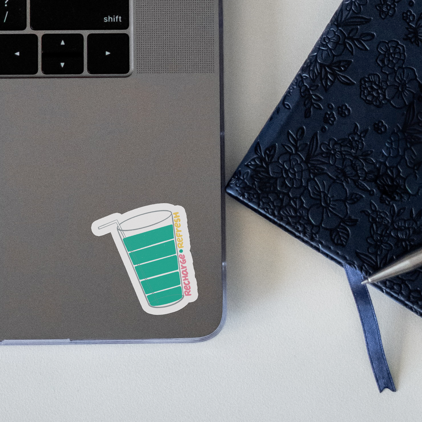 Recharge Refresh - Laptop/Mobile sticker - waterproof sticker